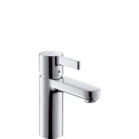 Hansgrohe Metris S wastafelkraan met waste chroom 31060000 - thumbnail