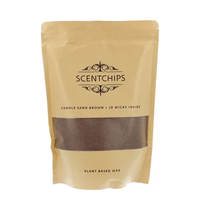 Scentchips kaarsenzand 500gr bruin Scentchips kaarsenzand 500gr bruin