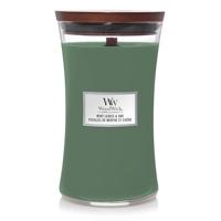 Woodwick Mint Leaves & Oak Large Candle - thumbnail