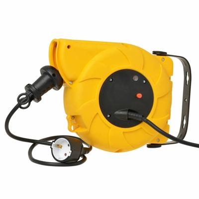 WandKabelhaspel wand 9+2 meter 3x 1,5 mm H05VV-F met oprolautomaat