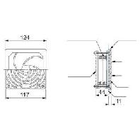 Schneider Electric NSYCAG108LP Montagetoebehoren (Ø x h) 108 mm x 124 mm 1 stuk(s)