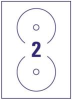 Etiket Avery Zweckform L6043-100 CD wit 200stuks - thumbnail