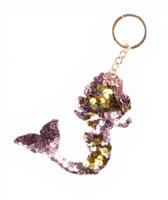 Lg-imports Sleutelhanger Zeemeermin 10 X 9 Cm Roze - thumbnail