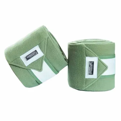 Equestrian Stockholm Fleece Bandages groen maat:one size