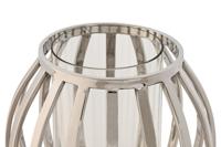 Kaarshouder Home ESPRIT Zilverkleurig Kristal Staal 19 x 19 x 19 cm - thumbnail