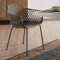 Kave Home Eetkamerstoel 'Quinn', kleur Grijs - thumbnail