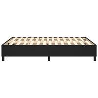 Bedframe kunstleer zwart 140x200 cm - thumbnail