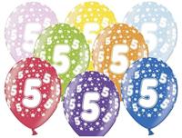 Verjaardag Ballonnen 5 Jaar Metallic Mix - thumbnail