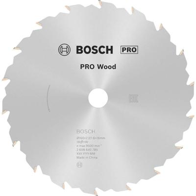 Bosch Accessoires Cirkelzaagblad Standard for Wood Speed 160 x 16 x 2,4 mm, 18 1st - 2608640785 Bosch Accessoires Cirkelzaagblad Standard for Wood Speed 160 x 16 x 2,4 mm, 18 1st - 2608640785