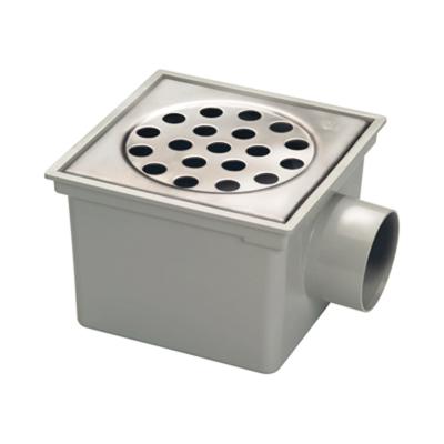 Vloerput Plieger vd Berg Met Emmer Met RVS Rooster ABS 200x200mm Met Zijuitlaat Vloerput Plieger vd Berg Met Emmer Met RVS Rooster ABS 200x200mm Met Zijuitlaat