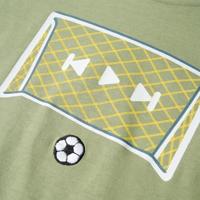 Kindershirt met doelprint 104 lichtkakikleurig - thumbnail