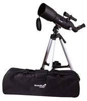 Levenhuk Skyline Travel 80 Portable Refractor Day and Night Telescope with Lightweight Tripod and Bag for Outdoor Astronomical and Terrestrial Observations - thumbnail