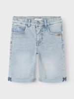 Name it zomer jeans short jongens - licht blauw bleached denim - Nkmtheo - thumbnail