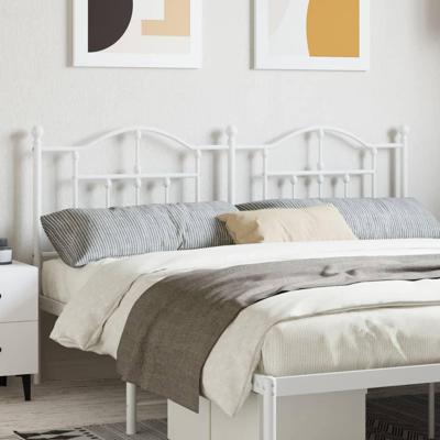 Hoofdbord 160 cm metaal wit