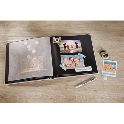 walther+ design FA-308-B Fotoalbum (b x h) 30 cm x 30 cm Zwart 100 bladzijden