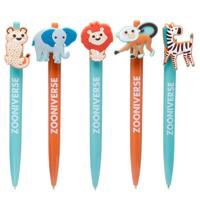 Zooniverse Surprise Dieren PVC Pen - Zwart - thumbnail