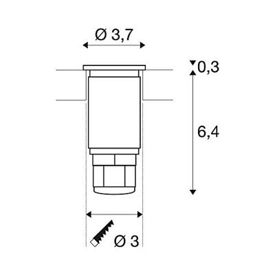 SLV 233540 Buitenlamp (inbouw) RVS
