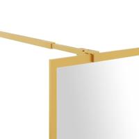 Inloopdouchewand transparant 90x195 cm ESG-glas goudkleurig - thumbnail