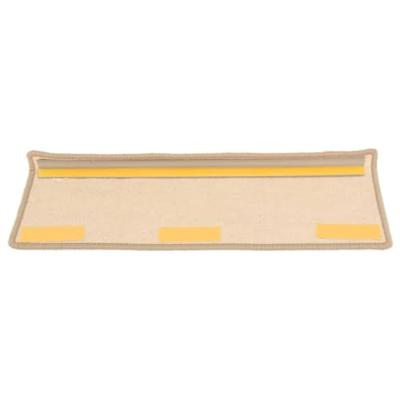 Trapmatten 15 st 65x21x4 cm Donkerbeige Rechthoekige Rand