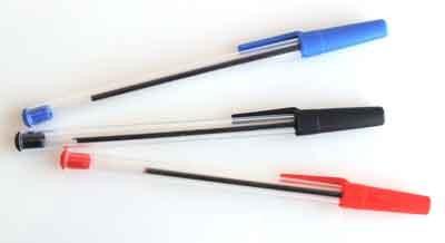 Set balpennen 12 stuks rood, zwart en zwart Set balpennen 12 stuks rood, zwart en zwart