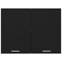 Hangkast 80x31x60 cm spaanplaat zwart - thumbnail