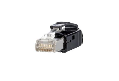 Metz Connect METZ CONNECT 1401505012-E, Rj-45, Schwarz RJ45-stekker zwart Cat.6 Class EA 1401505012-E Stekker Zwart 1 stuk(s)