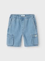 Name it zomer jeans short jongens - cargo - licht blauw denim - Nkmryan - thumbnail