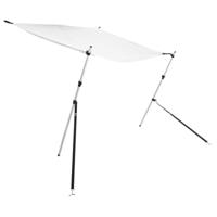 VidaXL Schaduwdoek t-top 170x170x(115-183) cm wit - thumbnail