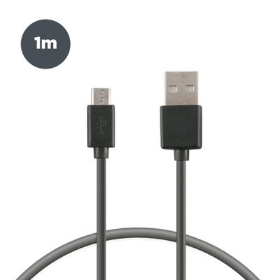 Kabel USB naar Micro-USB Contact 1 m Zwart