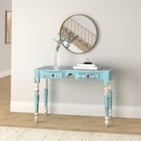 Bureau massief gerecycled hout - thumbnail