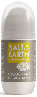 Salt Of The Earth Amber + Sandalwood Deodorant Refillable Roll-On