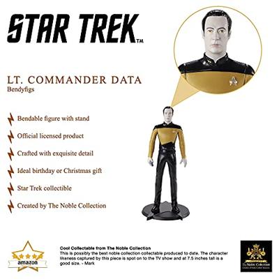 Noble Collection Star Trek: The Next Generation - Lieutenant Commander Data Bendyfig speelfiguur