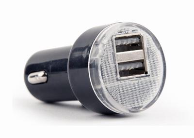 2-poorts USB autolader, 2.1 A, zwart