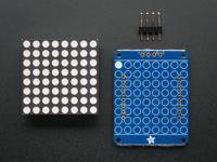 Adafruit Mini 1.2 8x8 LED Matrix w / I2C Backpack - Rood - thumbnail