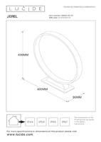 Lucide JEREL - Sokkellamp - Ø 40 cm - LED - 1x5W 3000K - IP54 - Zwart - thumbnail