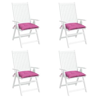 VidaXL Stoelkussens 4 st 50x50x7 cm oxford stof roze VidaXL Stoelkussens 4 st 50x50x7 cm oxford stof roze