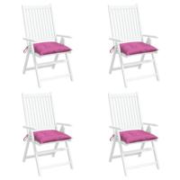VidaXL Stoelkussens 4 st 50x50x7 cm oxford stof roze - thumbnail