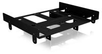 ICY BOX IB-AC652 interne inbouwframe (5,25 inch grootte) voor meerdere 2,5 inch en 3,5 inch harde schijven en SSD, staal, zwart - thumbnail