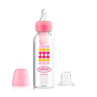 Dr. Brown's Bottle to Sippy Starterkit Standaard 250 ml roze - thumbnail