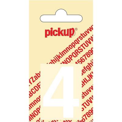 Plakcijfer Helvetica 40 mm Sticker witte cijfer 4 Pickup - Pickup Plakcijfer Helvetica 40 mm Sticker witte cijfer 4 Pickup - Pickup