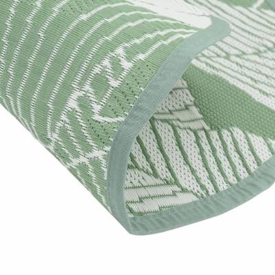 VidaXL Buitenkleed arakil ø160 cm polypropeen groen VidaXL Buitenkleed arakil ø160 cm polypropeen groen