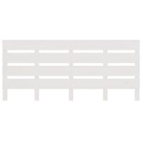 Hoofdbord 150x3x80 cm massief grenenhout wit - thumbnail