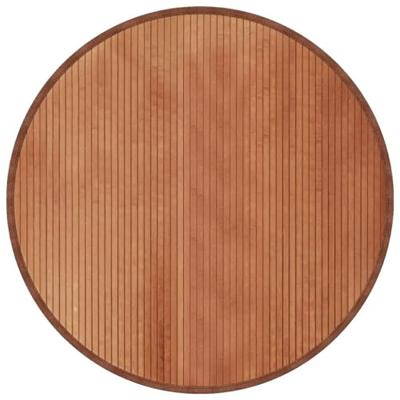 VidaXL Vloerkleed rond 100 cm bamboe bruin VidaXL Vloerkleed rond 100 cm bamboe bruin