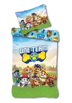 Paw Patrol One Team peuterdekbedovertrek - 100 x 135 cm Paw Patrol One Team peuterdekbedovertrek - 100 x 135 cm