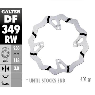 GALFER wave remschijf "df349" rotor df349 rw offroad rigid gr.