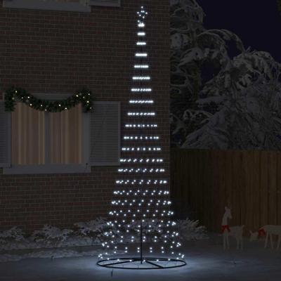 LED Kerstboom met 450 LED Koudwit 138.5 x 138.5 x 399 cm Metaal LED Kerstboom met 450 LED Koudwit 138.5 x 138.5 x 399 cm Metaal