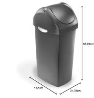 Simplehuman Afvalemmer Swing 60 liter - thumbnail