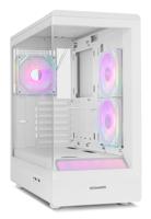 ATX Semi-toren doos Nox-Xtreme NXHUMMERSIGNAWH Wit - thumbnail