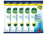 5-pack Dettol Lingettes Désinfectantes Multi-surfaces Cleanser - 80 - thumbnail