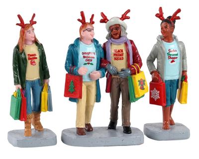 Lemax girls christmas shopping trip, s/3 kerstdorp figuur type 5 2021